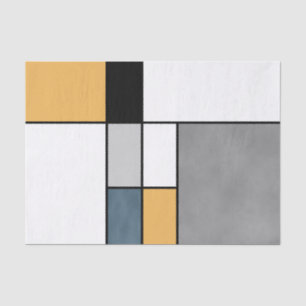 Mondrian inspiration tissue paper