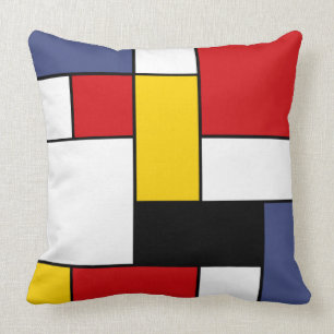 Mondrian Inspired Design Cushion