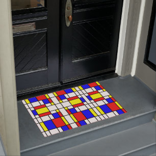 Mondrian Inspired Doormat