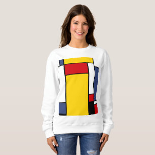 Mondrian Inspired Modern Geometric Style Art. Sweatshirt