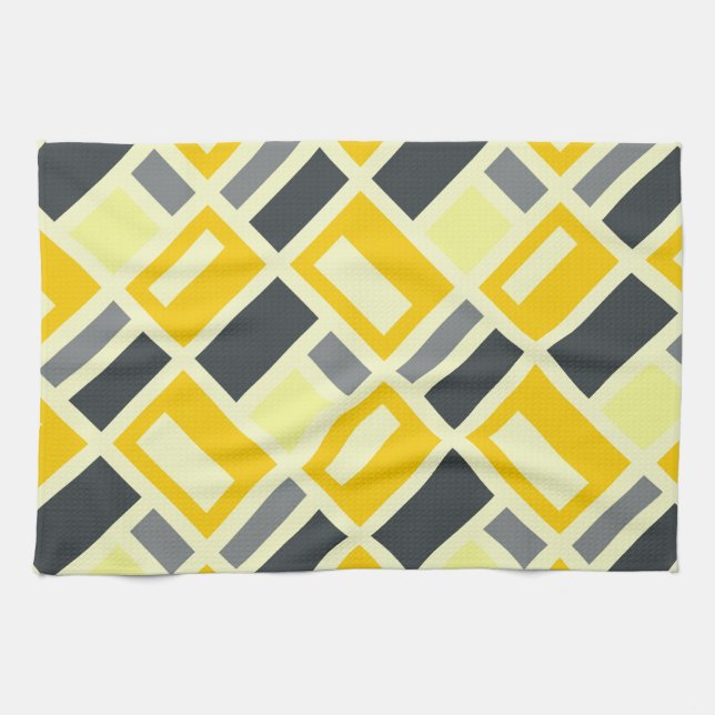 MONDRIAN-INSPIRED TEA TOWEL (Horizontal)