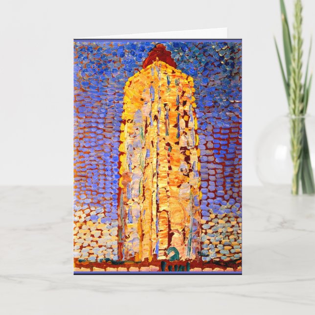 Mondrian - Lighthouse at Westkapelle Card (Front)