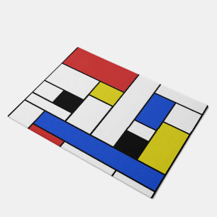 Mondrian Lines 18" x 24" Door Mat