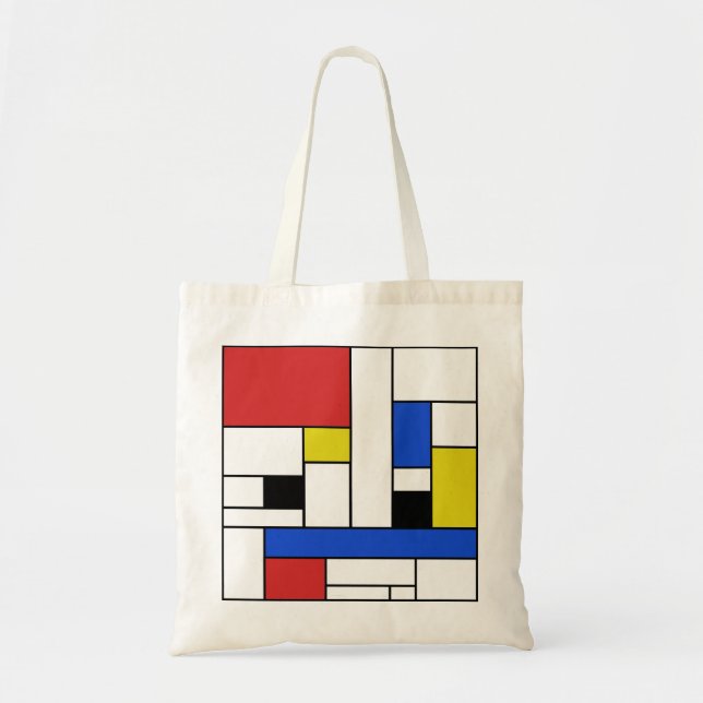 Mondrian Lines Budget Tote (Front)