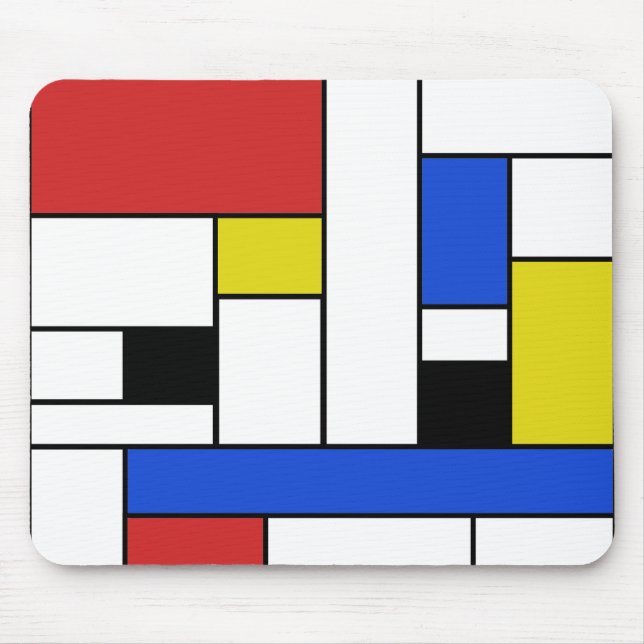 Mondrian Lines Mousepad (Front)