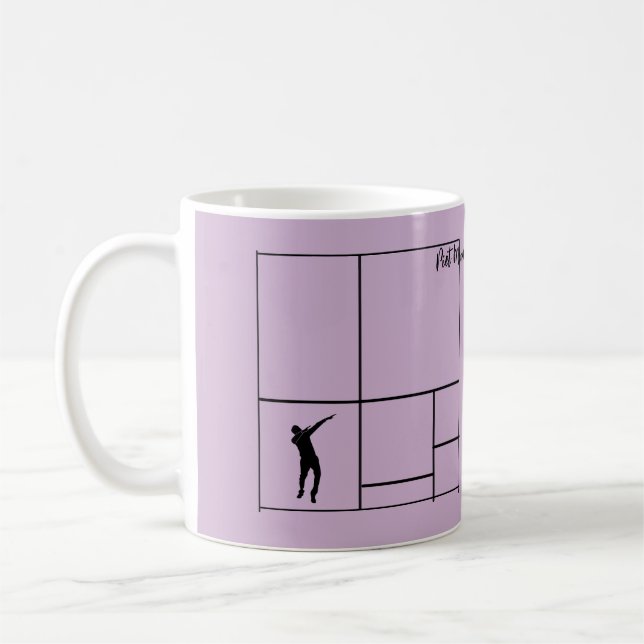 Mondrian Loves  to Dance Coffee Mug (Left)