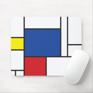 Mondrian Minimalist De Stijl Modern Art Custom Mouse Mat