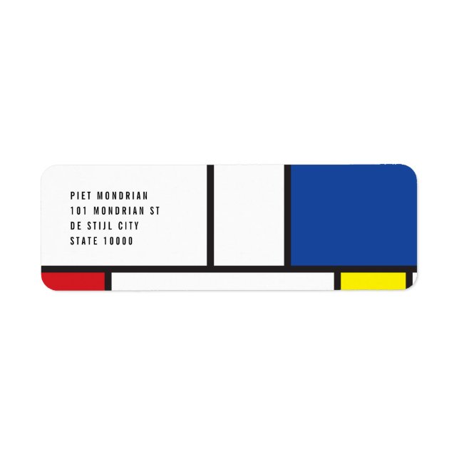 Mondrian Minimalist Geometric De Stijl Modern Art (Front)