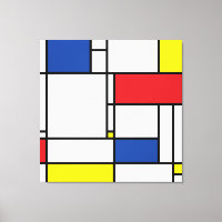Mondrian Minimalist Geometric De Stijl Modern Art