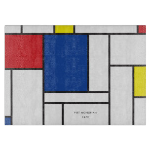 Mondrian Minimalist Geometric De Stijl Modern Art Cutting Board