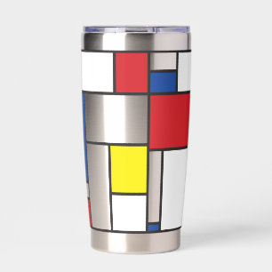 Mondrian Minimalist Geometric De Stijl Modern Art Insulated Tumbler
