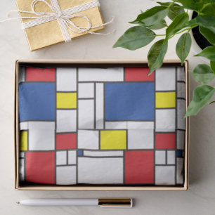 Mondrian Minimalist Geometric De Stijl Modern Art Tissue Paper