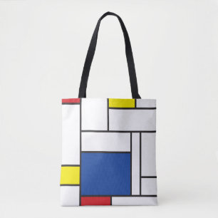 Mondrian Minimalist Geometric De Stijl Modern Art Tote Bag