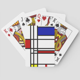 Mondrian Modern Art Playing Cards