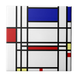 Mondrian Modern Art Tile