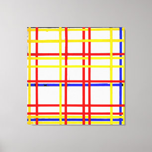 MONDRIAN - NEW YORK CITY 1 - 1942 - De Stijl - Canvas Print