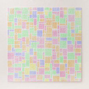 Mondrian Pastel Jigsaw Puzzle