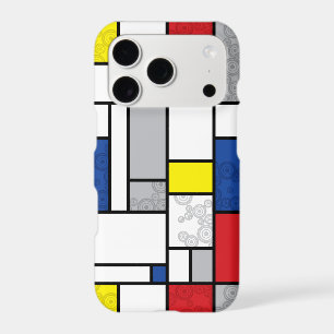 Mondrian Retro Circles Minimalist De Stijl Mod Art