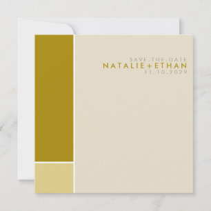 Mondrian Retro Mod Art Colourful Save The Date