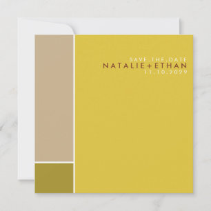 Mondrian Retro Mod Art Colourful Save The Date