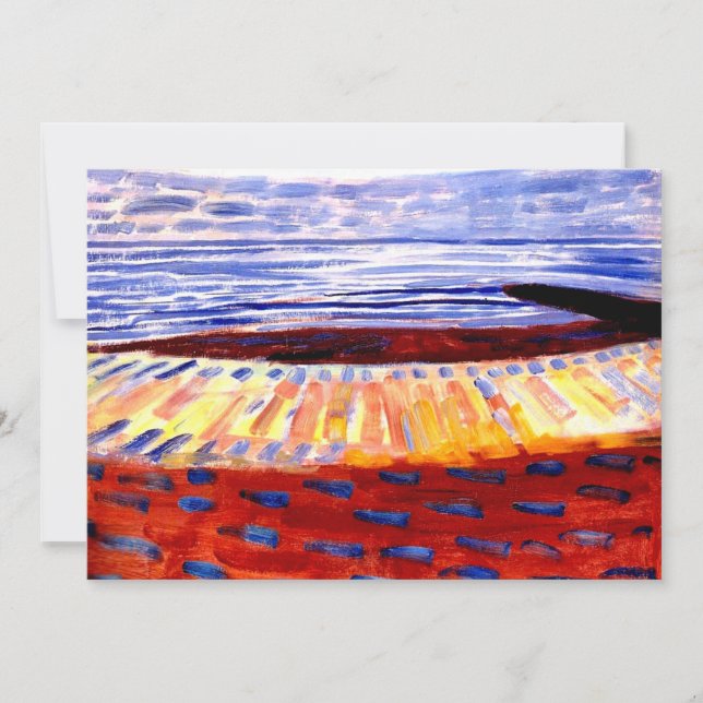 Mondrian - Sea After Sunset, Card (Front)