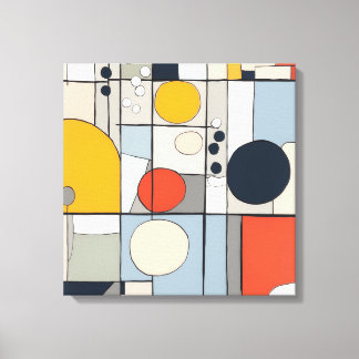 "Mondrian-style canvas art 2"