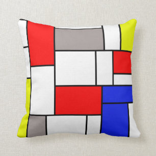Mondrian style cushion