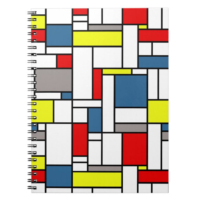 Mondrian style design notebook (Front)