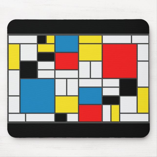 Mondrian Style Mouse Mat (Front)