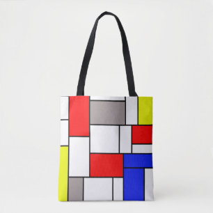 Mondrian style tote bag