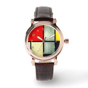 Mondrian - Tableau 3, famous abstract artwork Watch