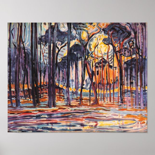 Mondrian - Woods Near Oele, Poster (Front)