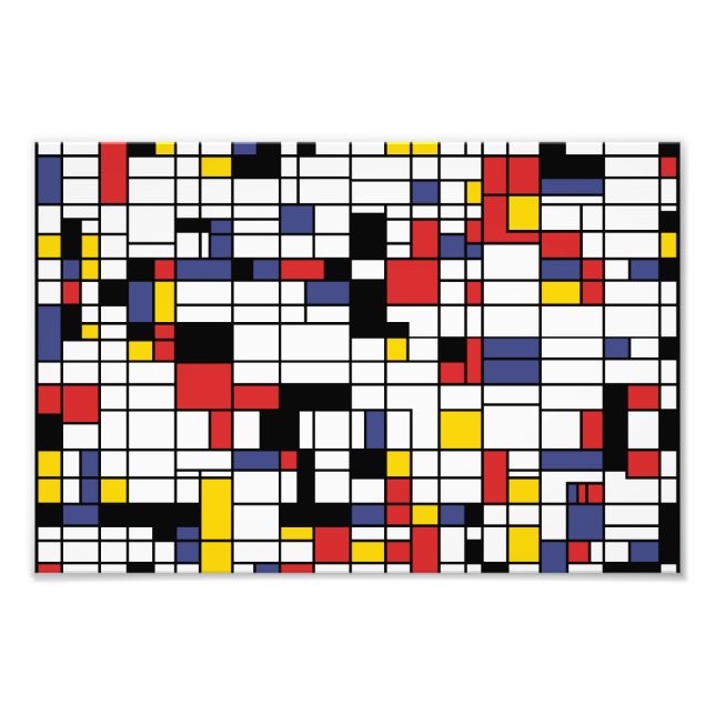 Mondrianesque  photo print (Front)