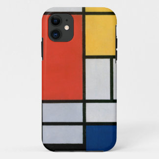 Mondrian's Composition Red, Yellow, Blue, Black iPhone 11 Case