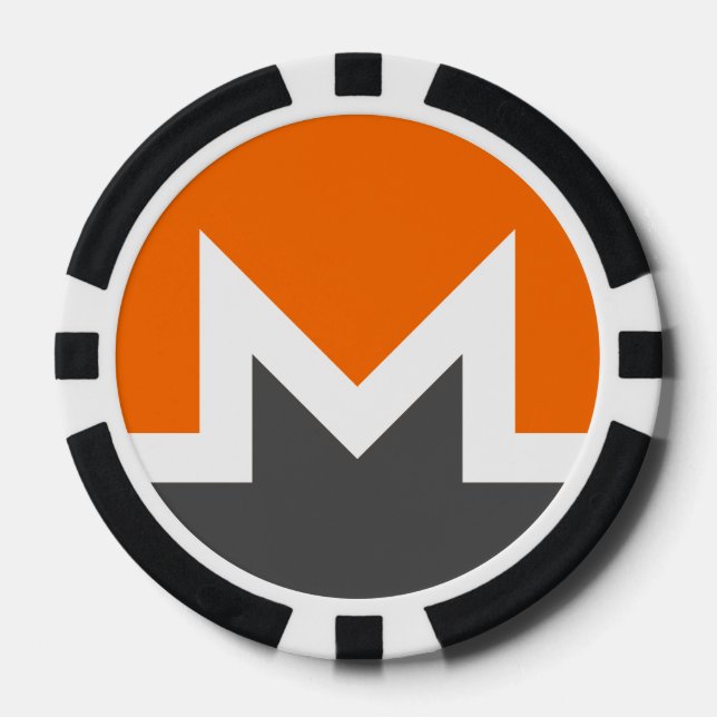 Monero Dark Poker Chip (Front)