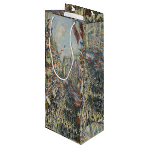 Monet 1878 The Rue Montorgueil in Paris Wine Gift Bag