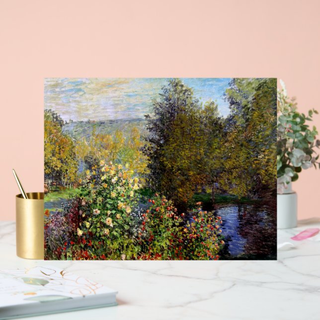 Monet - A Corner of the Garden at Montgeron Acrylic Sign (Wedding)