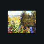 Monet - A Corner of the Garden at Montgeron Canvas Print<br><div class="desc">Claude Monet painting,  A Corner of the Garden at Montgeron, </div>