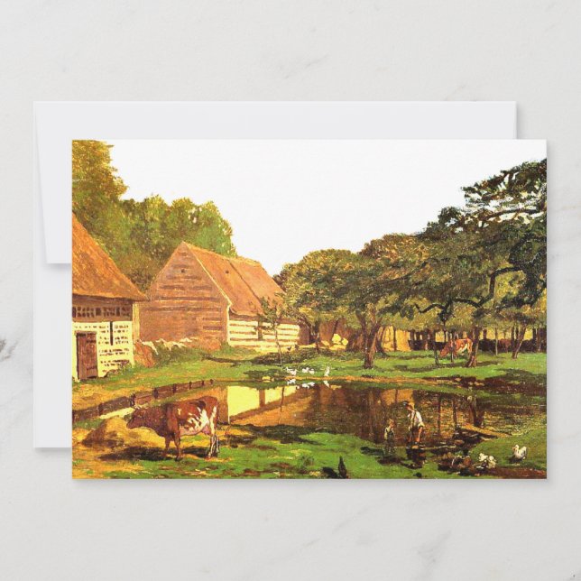 Monet - A Farmyard in Normandy Card (Front)