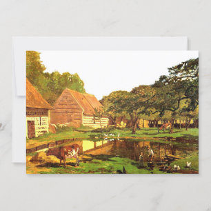 Monet - A Farmyard in Normandy Card