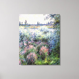 Monet - A Spot on the Banks of the Seine Canvas Print
