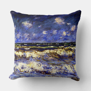 Monet - A Stormy Sea Cushion