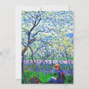 Monet - An Orchard in Spring Card