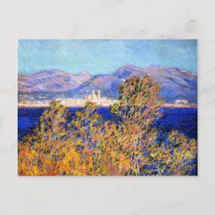 Monet - Antibes seen from the Cape, Mistral Wind Postcard