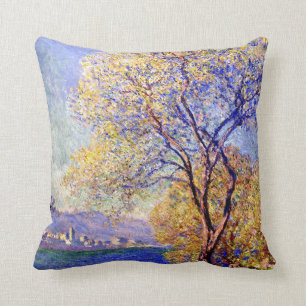 Monet - Antibes seen from the Salis Gardens Cushion