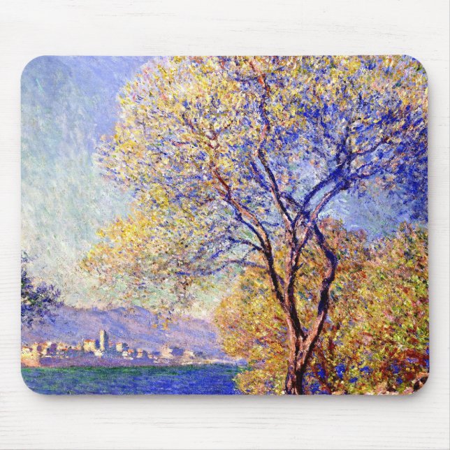 Monet - Antibes Seen from the Salis Gardens,  Mouse Mat (Front)