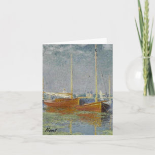 MONET Argenteuil SAILBOATS on the Seine Note Cards