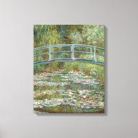 Monet Art Bridge over a Pond of Water Lilies