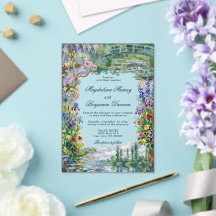 Monet Art Paintings Floral Colourful Garden Weddin