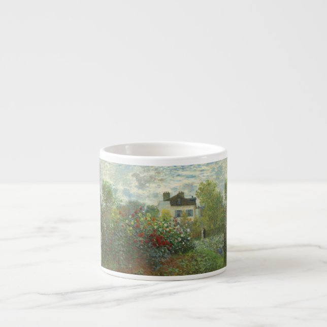 Monet Artists Garden in Argenteuil Painting Espresso Cup (Front)
